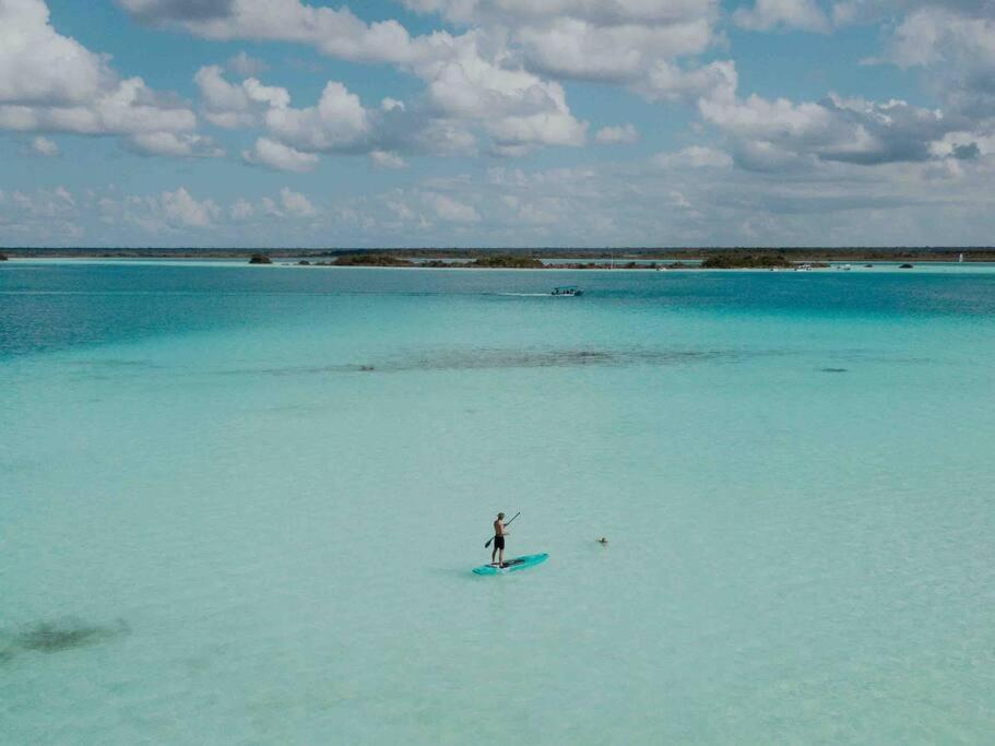 Casa Sol Y Luna -Beautiful Sunrises And Infinity Pool Bacalar Eksteriør billede