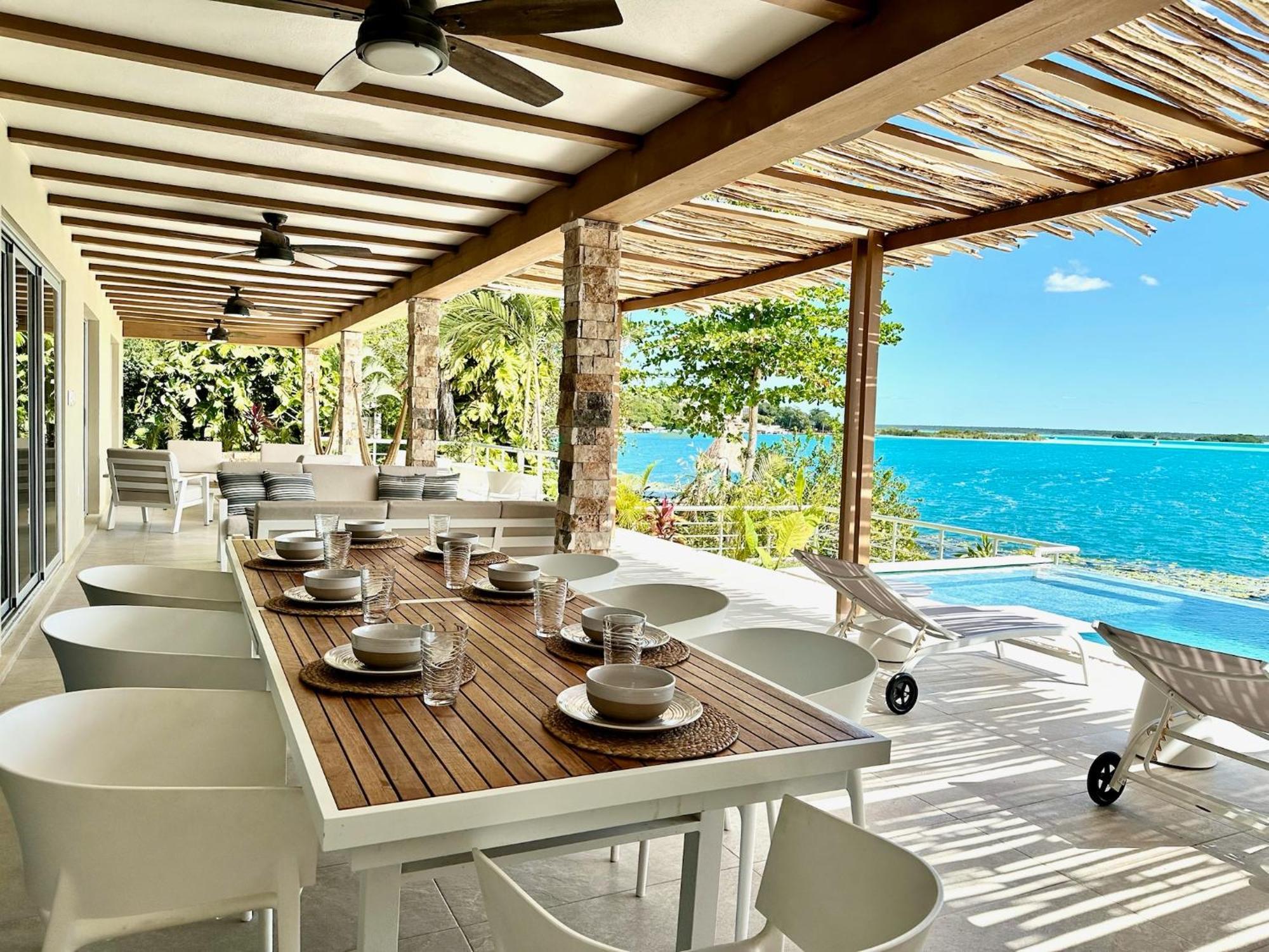 Casa Sol Y Luna -Beautiful Sunrises And Infinity Pool Bacalar Eksteriør billede